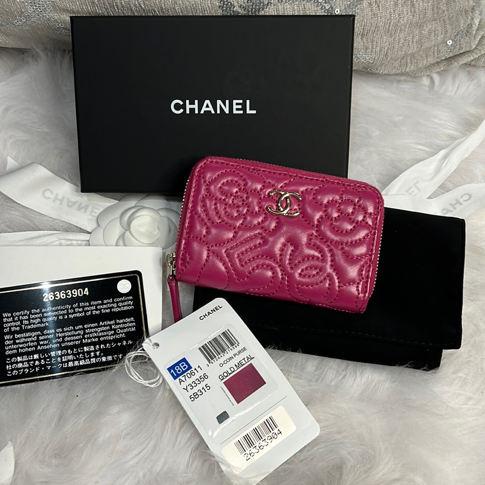 Chanel 18B Zip O Coin Purse